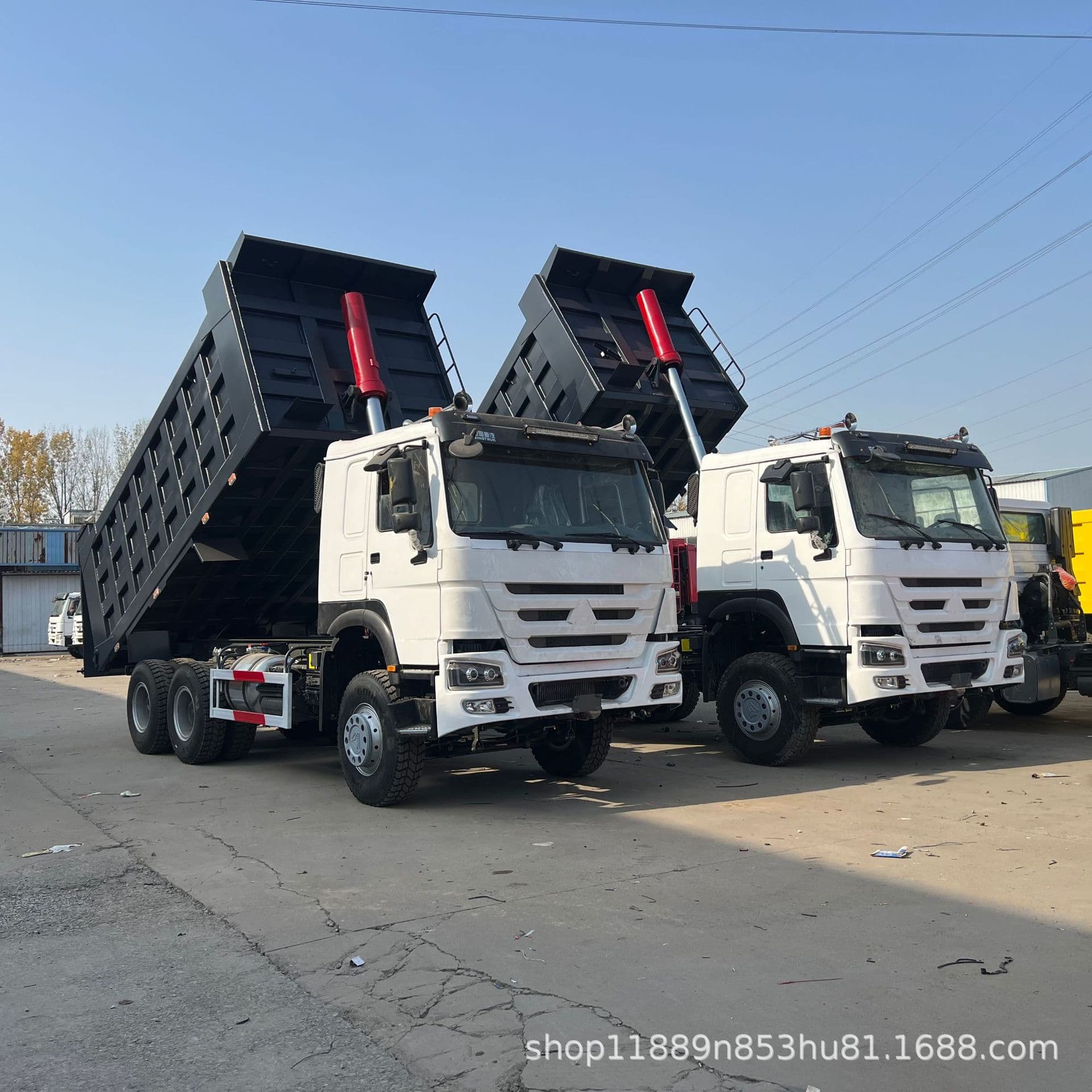 Export Africa used Sinotruk HOWO HOWO6X4 dump truck van 371/375 horsepower 10-wheeler