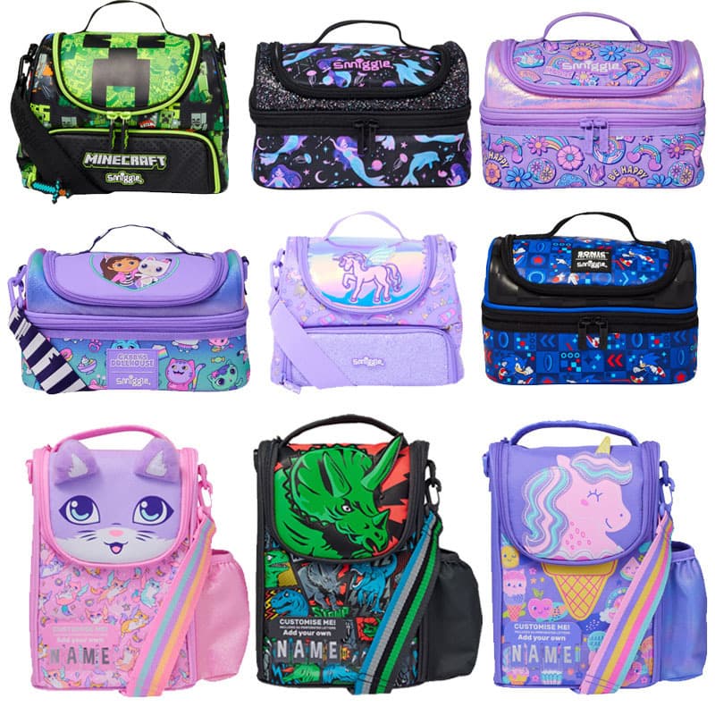 Dedicated Chain Australia Smiggle Lunch Bag for Elementary and Middle School Students Children's Lunch Bag Student Lunch Box Bag Snack Bag Outdoor
