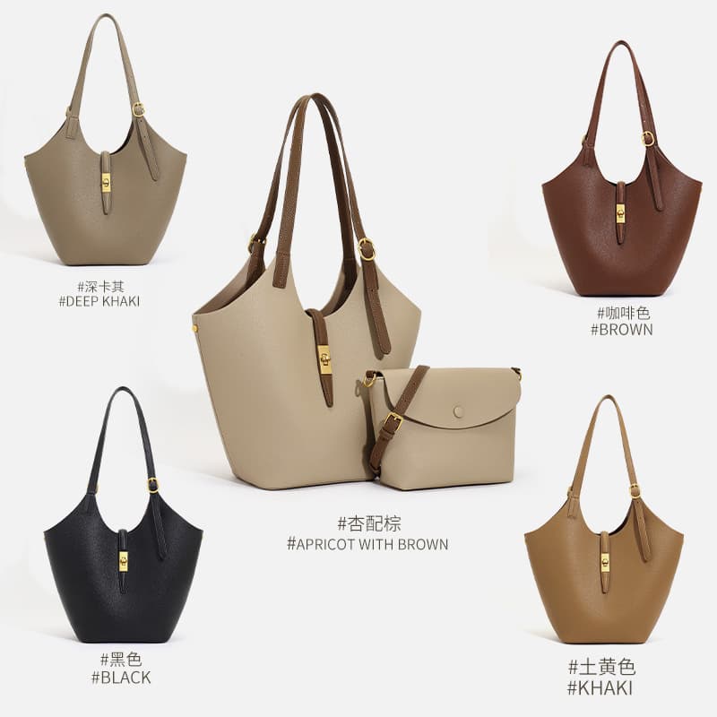 2026 new large-capacity tote bag for women, fashionable and versatile shoulder handbag, cross-border commuting versatile mother-in-law bag