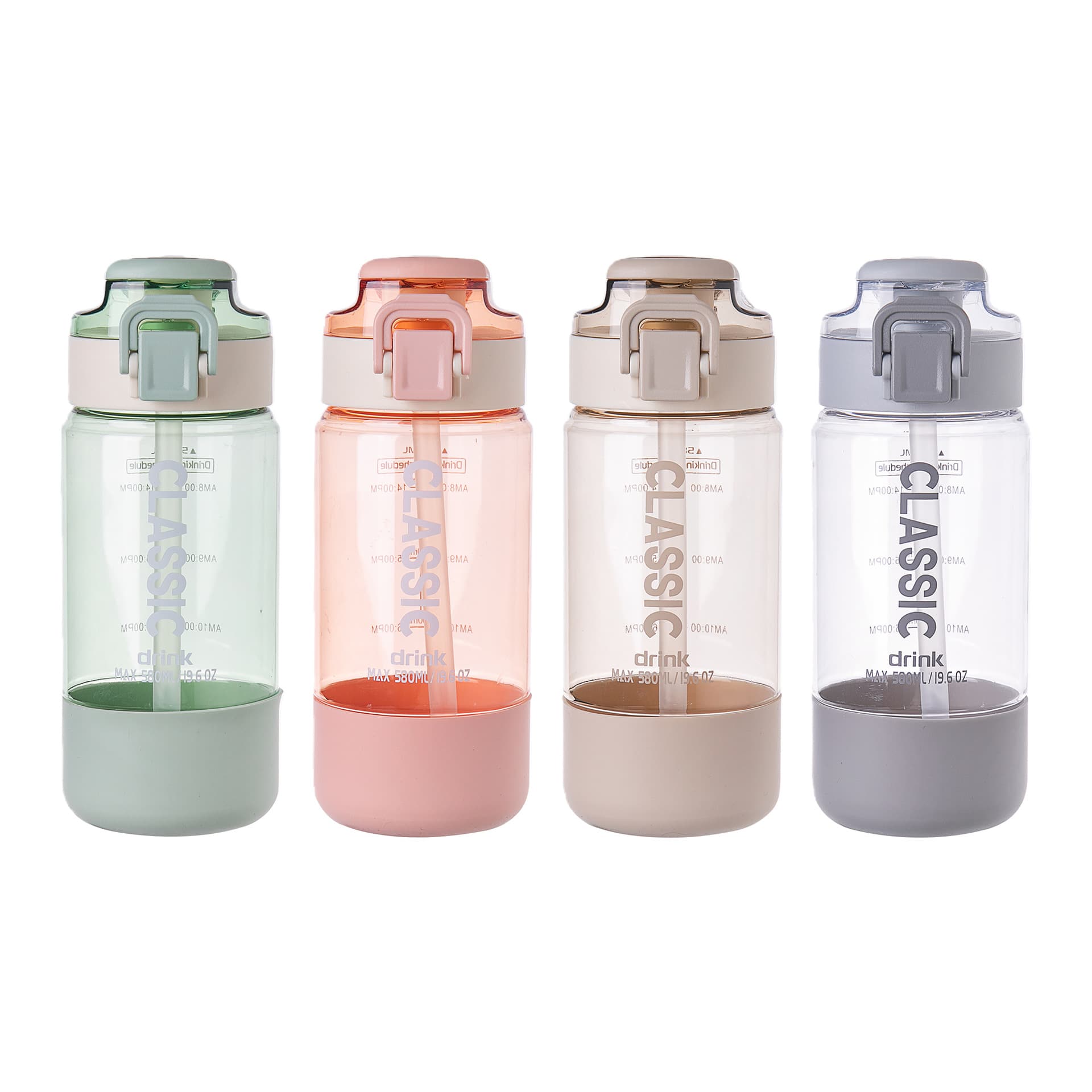 Yitong New Gradient Color Plastic Cup Large Capacity High Temperature Resistant Direct Drinking Cup Portable Sports Water Bottle with Handle Plastic Water Cup
