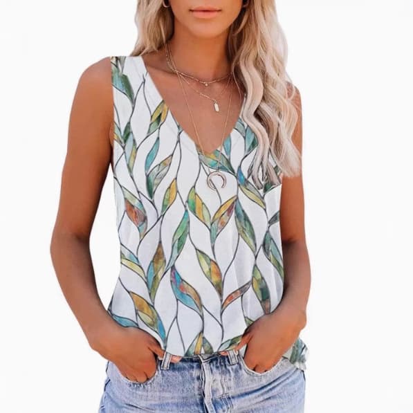 2025 Amazon Shopee Wish AliExpress New Women's Fashion Tops T-Shirt Camisole Vest Women's Blouse