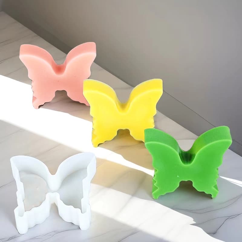 Butterfly scented candle mold DIY plaster glue foreign trade same style silicone handmade