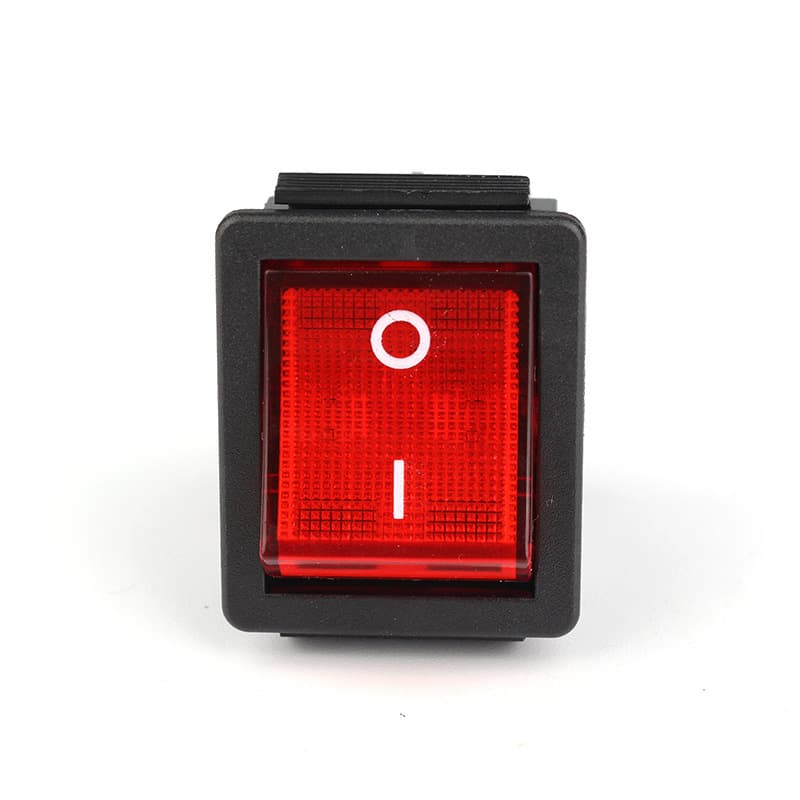 Promotion KCD4 25x30mm Rocker 4-Pin 2-Position Red Light Boat Switch