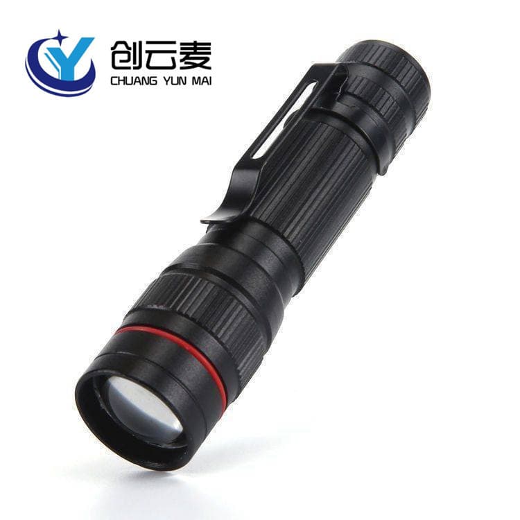 Cross-border 518 Telescoping Zoom Strong Light Flashlight USB Rechargeable Mini Home Outdoor Portable LED Flashlight