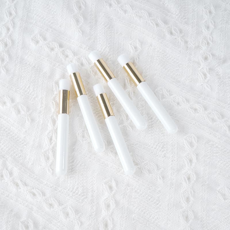 Spot mousse cleaning brush, eyelash brush, beauty eyelash grafting brush, nasal wash brush, nose side blackhead removal, flat head, soft-bristled makeup brush