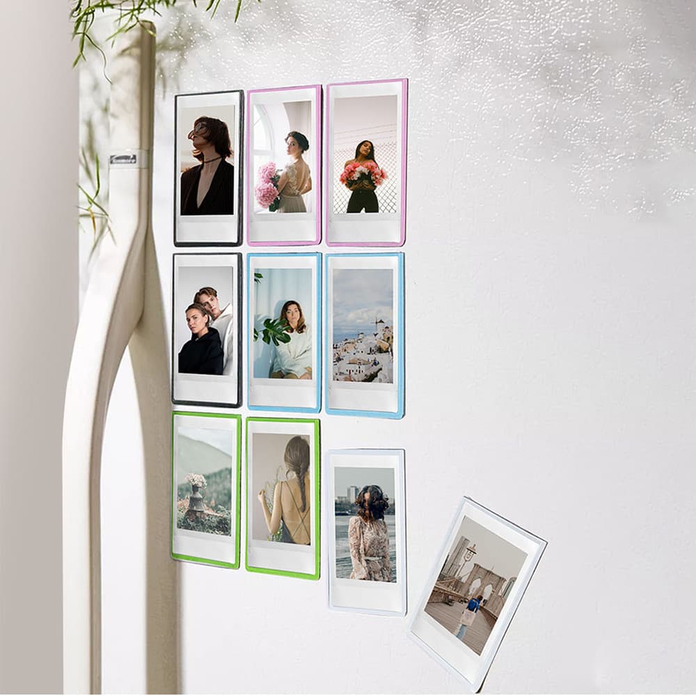 Polaroid 3-inch magnetic color photo bag, creative refrigerator magnet, personalized magnetic star card holder, magnetic attraction