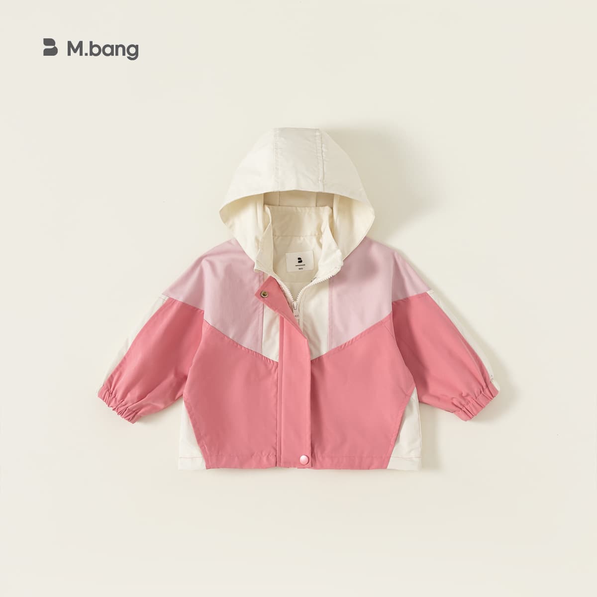 Youbao Children's Hooded Jacket Kids Girls Spring Autumn New Jacket Baby Stylish Color Block Cardigan