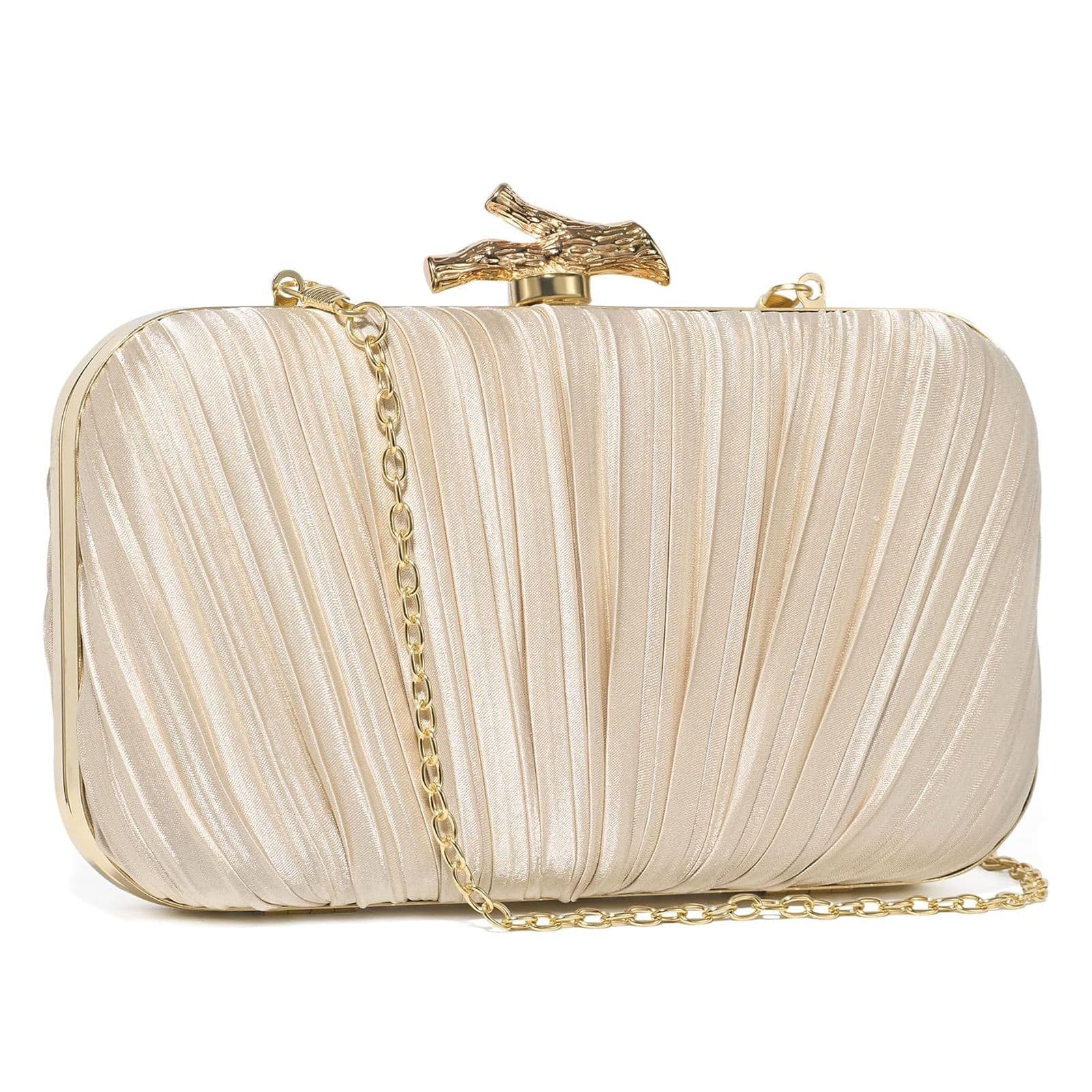 New Cross-Border Pleated Clutch Evening Bag for Women, Socialite Evening Dress Bag, Wedding Evening Bag
