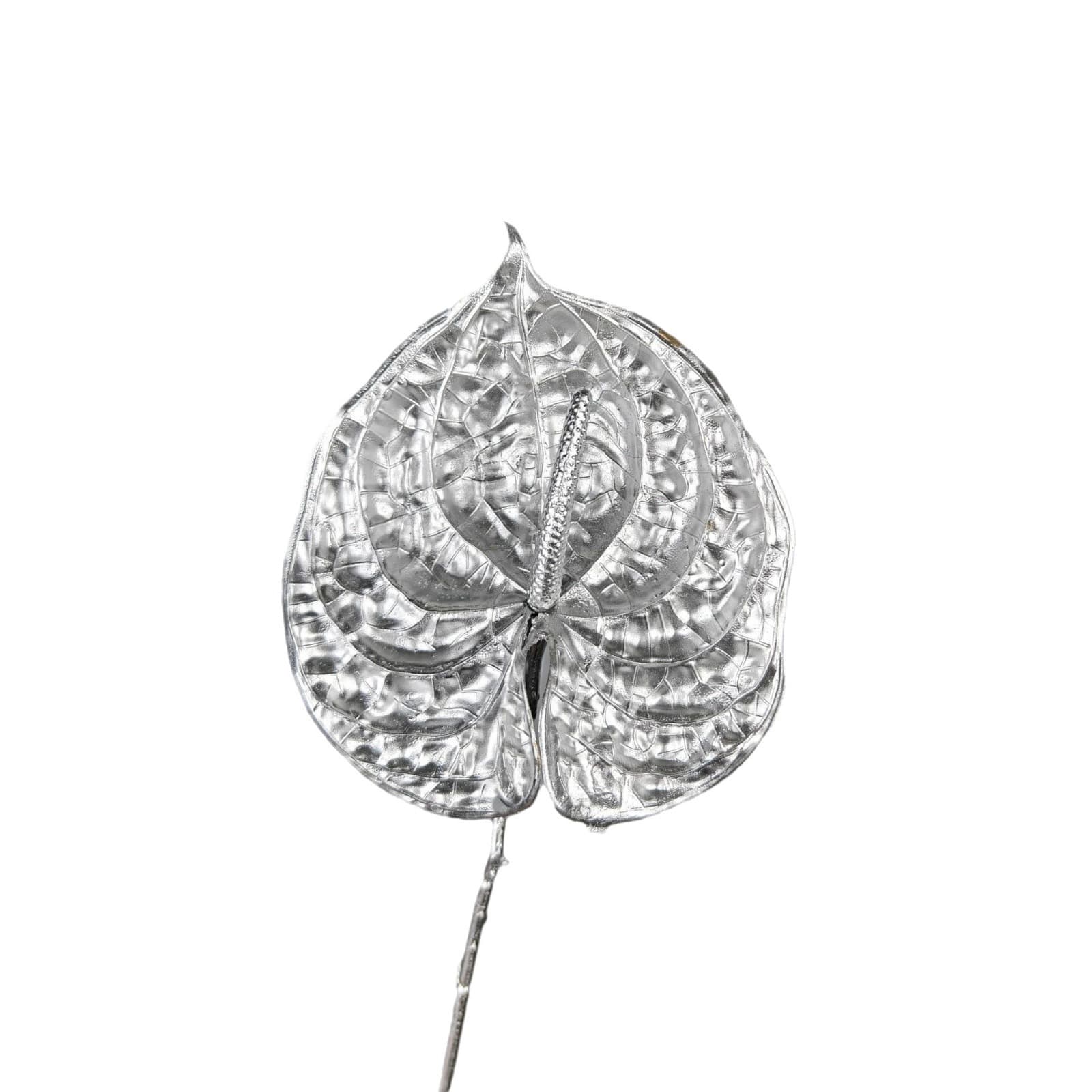 Silver artificial flower material, furniture decoration, wedding arrangement props, artificial rose, eucalyptus, ginkgo leaf