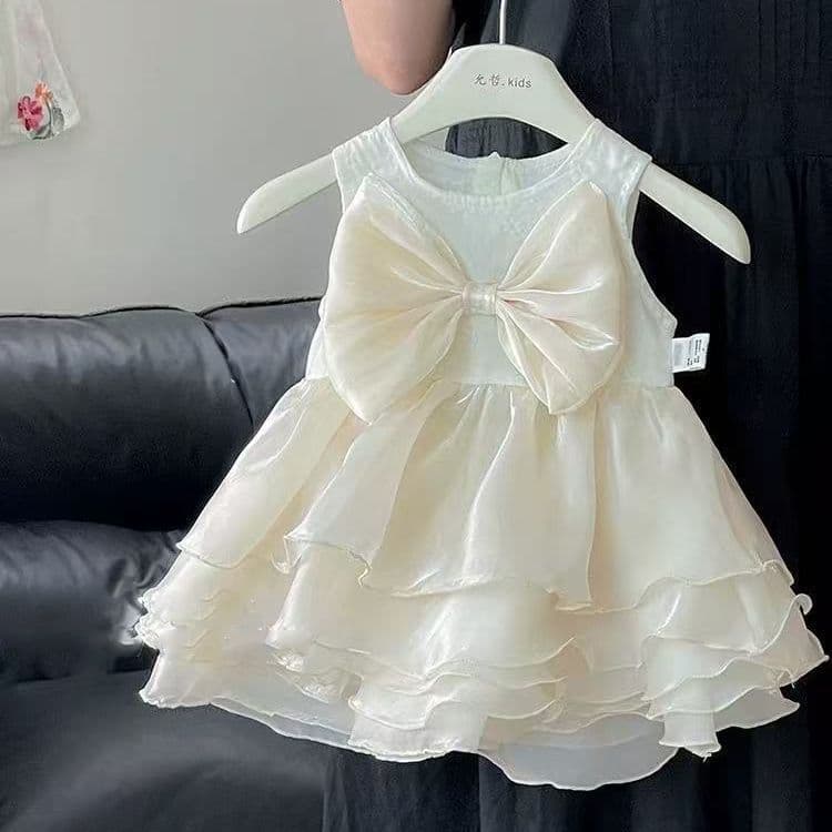 Summer and Korean version of fashionable 100-day banquet princess-style harem outer wear baby spring clothing for baby girl foreign style mesh bag skirt for baby