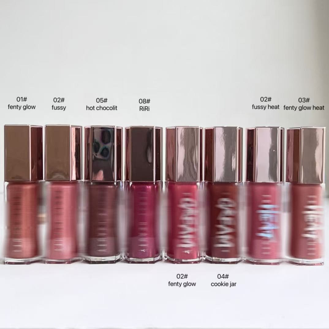 [Cross-border Trade] Lei Hana Glossy Lip Glaze Mirror Water Lip Gloss Spicy Hana Contouring Lip Gloss in Stock