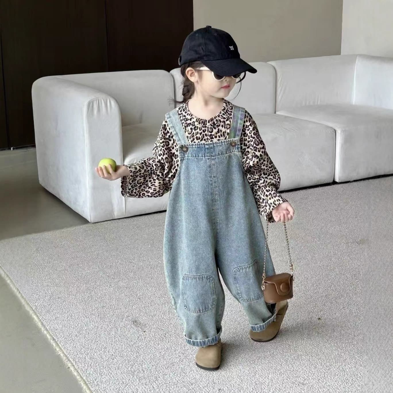 Children's spring/autumn pants, toddler casual pants, boys' Korean version versatile washed jeans, baby retro pants trendy