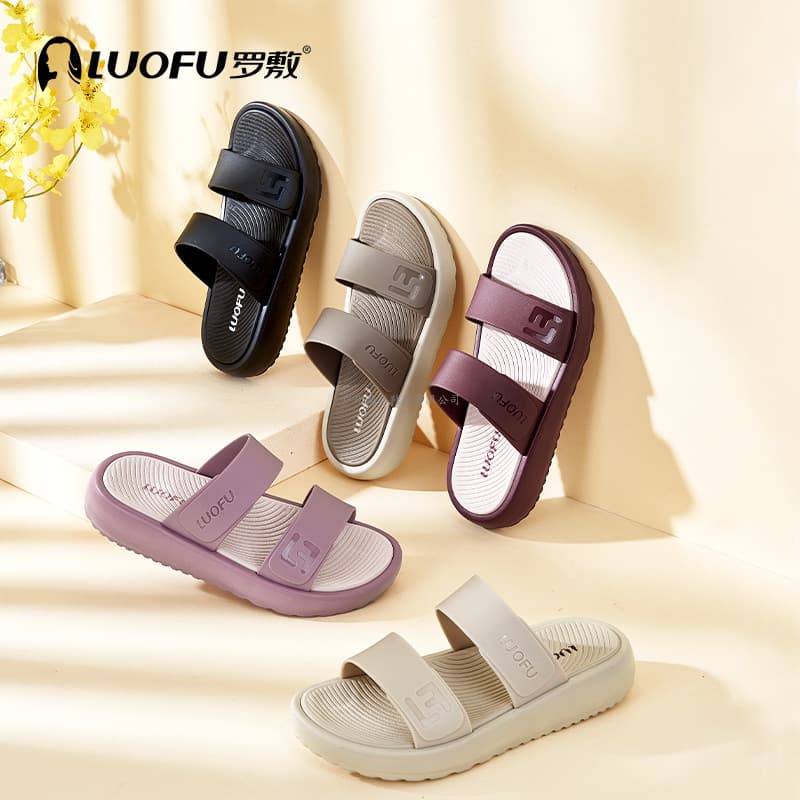 LUOFU Summer New Women's Slippers, Anti-Slip Thick Sole EVA Soft Bottom Cloud-Like Comfort, Outdoor Sandals