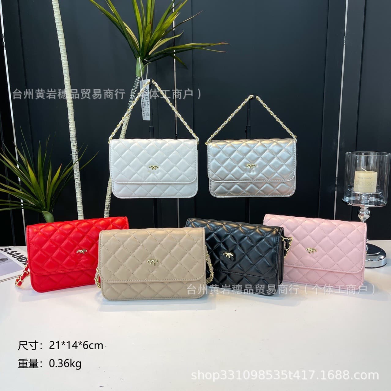 New Women's Bag Small Fragrant Style Rhombus Chain Bag Classic Fortune Bag Fashionable Versatile Shoulder Crossbody Bag