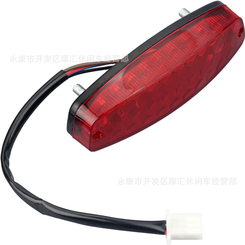 Off-Road Motorcycle ATV Four-Wheel Sand Vehicle Accessories Compatible with Three-Wire 12V Four-Wheel Vehicle Rear Brake Light Tail Light Red