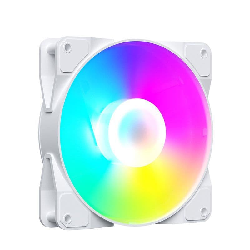 Desktop computer case fan 12cm water-cooled cooling fan rgb silent LED inner light rainbow color
