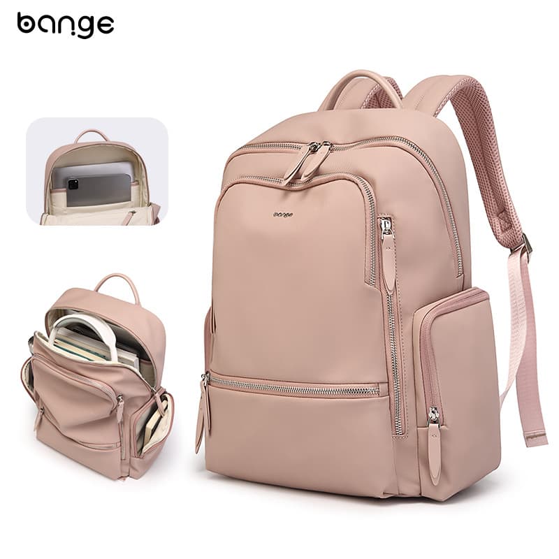 Bange Backpack Women's Commuting Travel Lightweight Large Capacity Computer Bag Junior High School College Student Simple Versatile School Bag