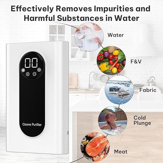 New Ozone Machine Fruit and Vegetable Washer with Negative Ion Ozone Purification for Efficient Residue Removal and Odor Elimination
