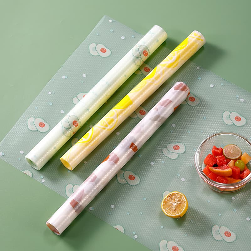 Eco-Friendly Printed Mat, Kitchen Waterproof and Oil-Proof Sticker, Cabinet Wardrobe Anti-Mold, Desk Drawer Kitchen Cabinet Food-Grade Household
