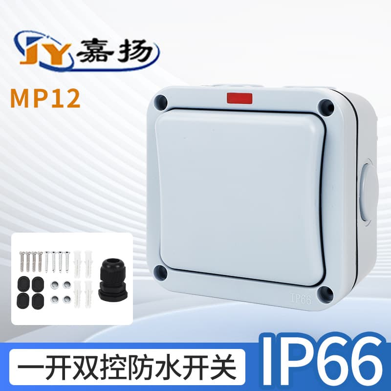 Outdoor Waterproof Explosion-Proof Wall Switch Single-Route Control 20A High Power Electrician Switch