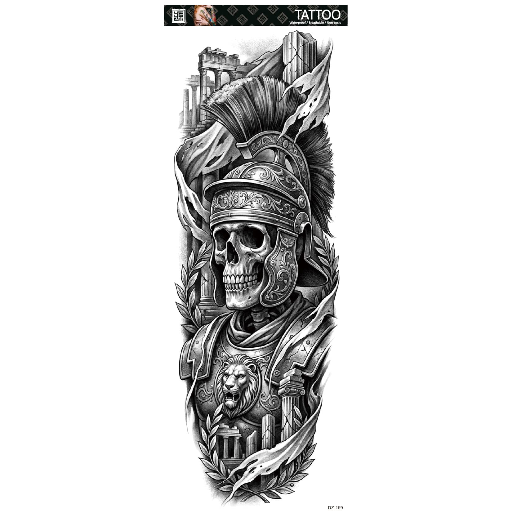 Full Arm Tattoo Sticker Amazon Exclusive Tiger Lion Flower Full Arm Manufacturer Stock Wholesale New Arm Sleeve