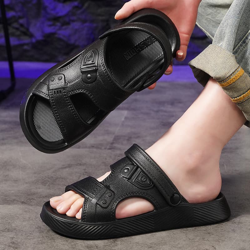 New EVA Summer Men's Sandals Soft Non-Slip Wear-Resistant Beach Shoes Casual Outdoor Slippers