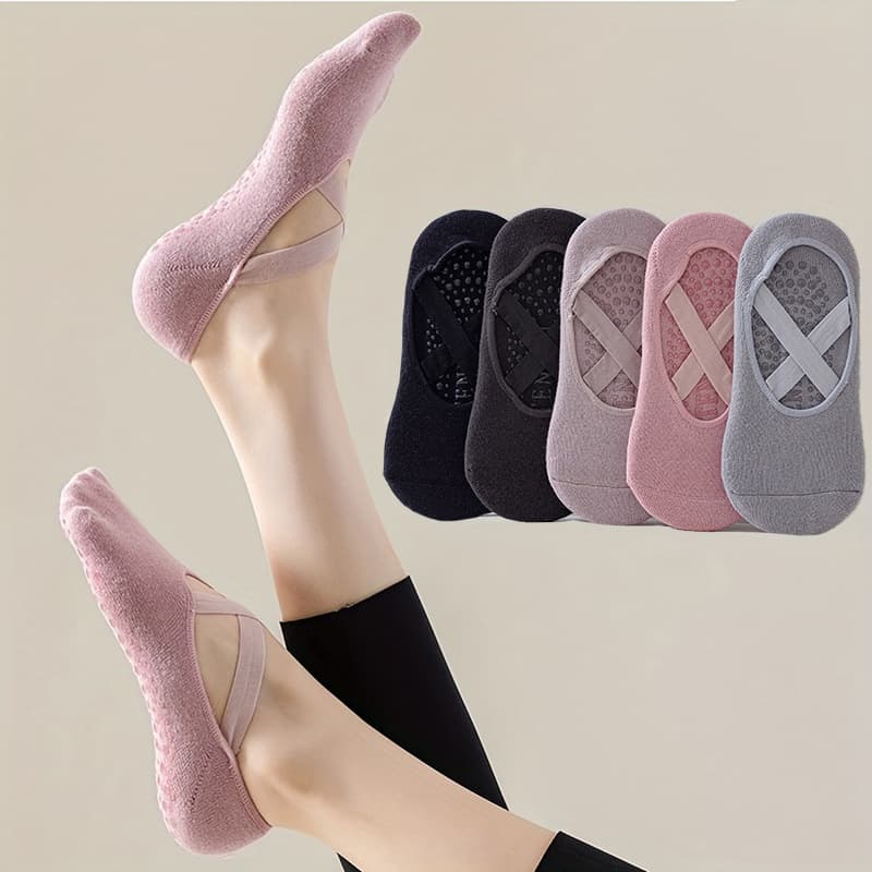 Women's Socks Boat Socks Short Yoga Socks Silicone Anti-Slip Dancing Sports Indoor Pilates Floor Fitness Socks