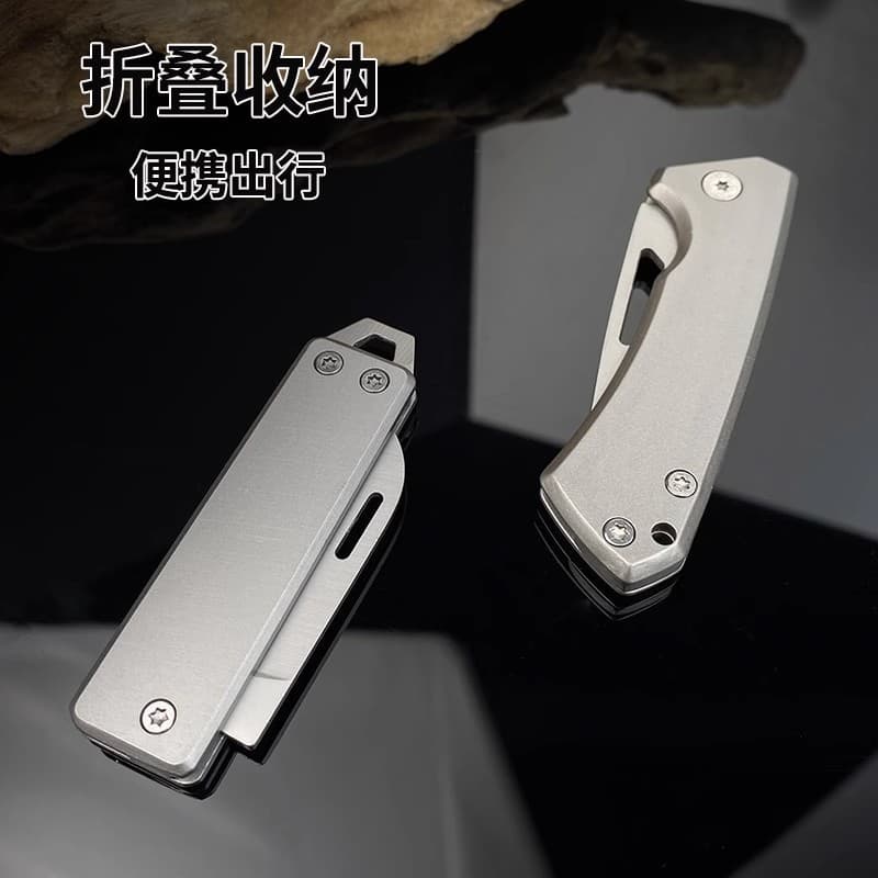 Cross-border Stainless Steel Household Fruit Knife Multifunctional Folding Knife Alloy Key Knife Fruit Knife Portable Folding Knife