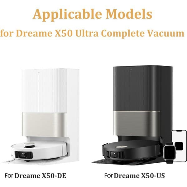 1 Set Color: As shown Material: Plastic Compatible with Dreame X50 Ultra Complete