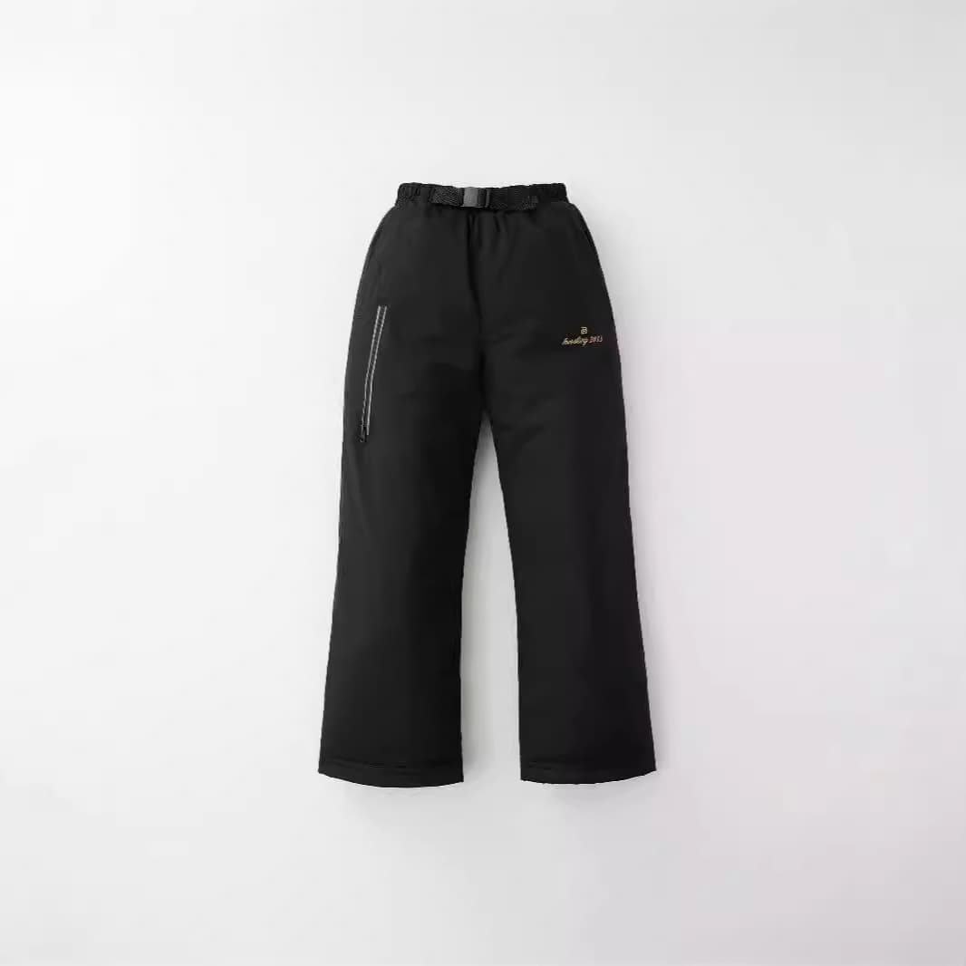 Children's ski pants, boys' and girls' waterproof casual warm snow pants, single and double ski pants, big kids' straight leg thickened warm
