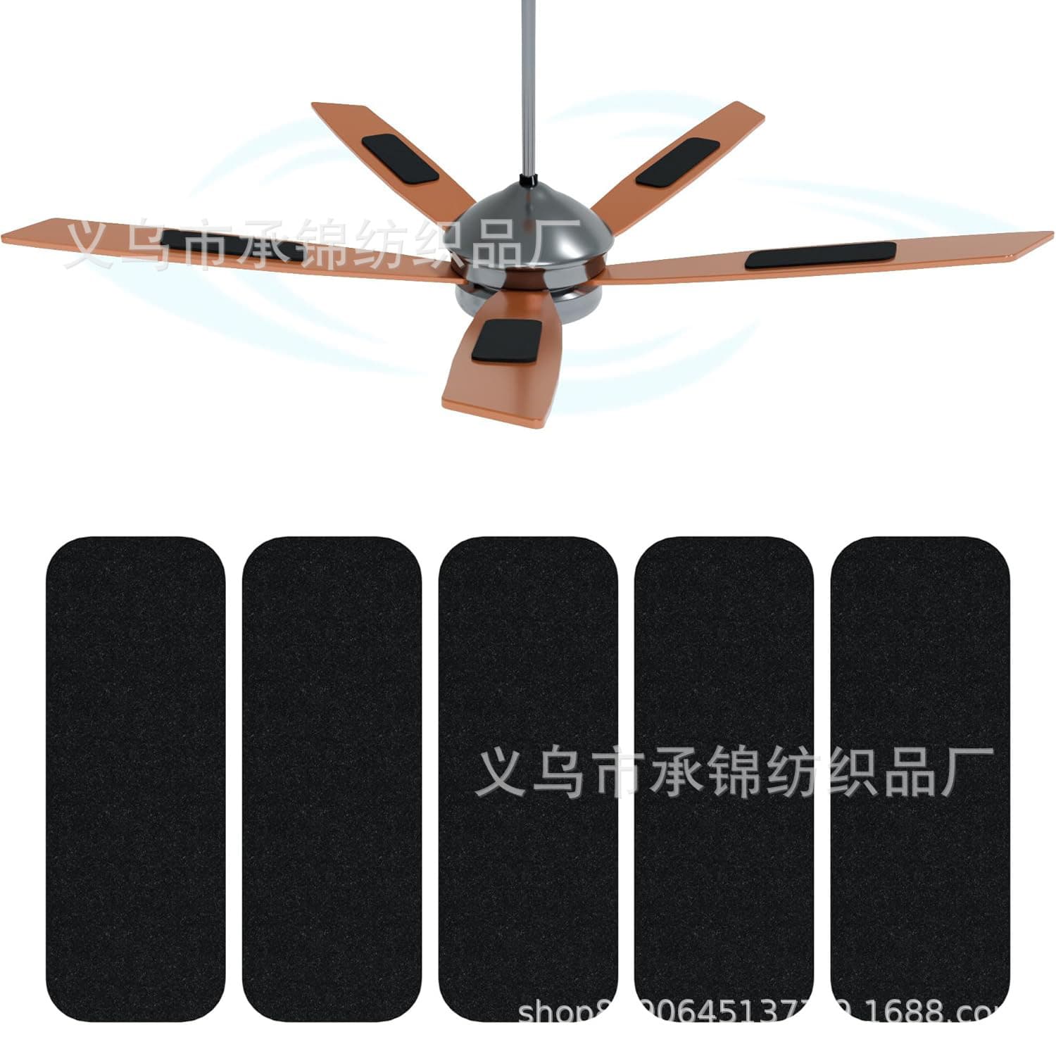 Ceiling Fan Air Purification Pad Activated Coconut Shell Carbon Ceiling Fan Dust Collection Pad Ceiling Fan Blade Filter Sticker Filter