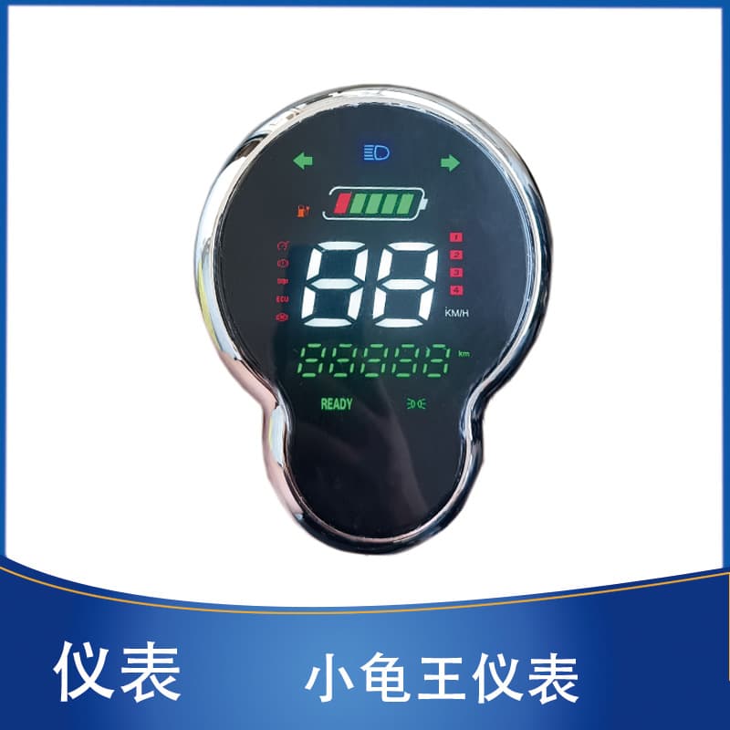 Electric Scooter Xiaoguiwang LED Gauge 48V/60V/72V Xiaoguiwang Battery Level, Mileage, Speed Meter
