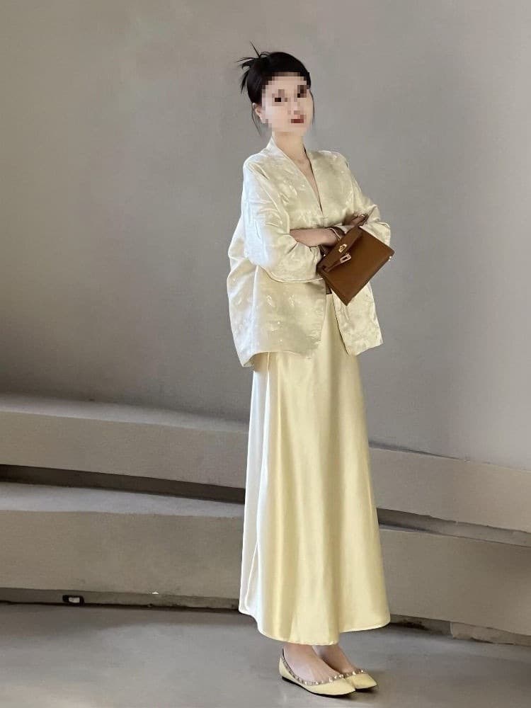 Skirt Suit Set 2025 New Chinese Style Unique New Beautiful National Style Outfit Jacket Suit Women Autumn