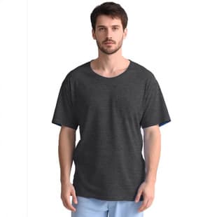 Deyeek Men's Post-Shoulder Surgery Recovery Shirt, Tear-Away Short Sleeve, Full Open Side Snap Buttons, Adaptive Chemotherapy Garment
