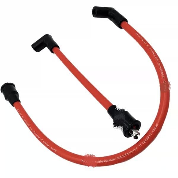 Red 10mm Spark Plug Wire for Harley Davidson Sportster 883 1200 XL 1986-2003