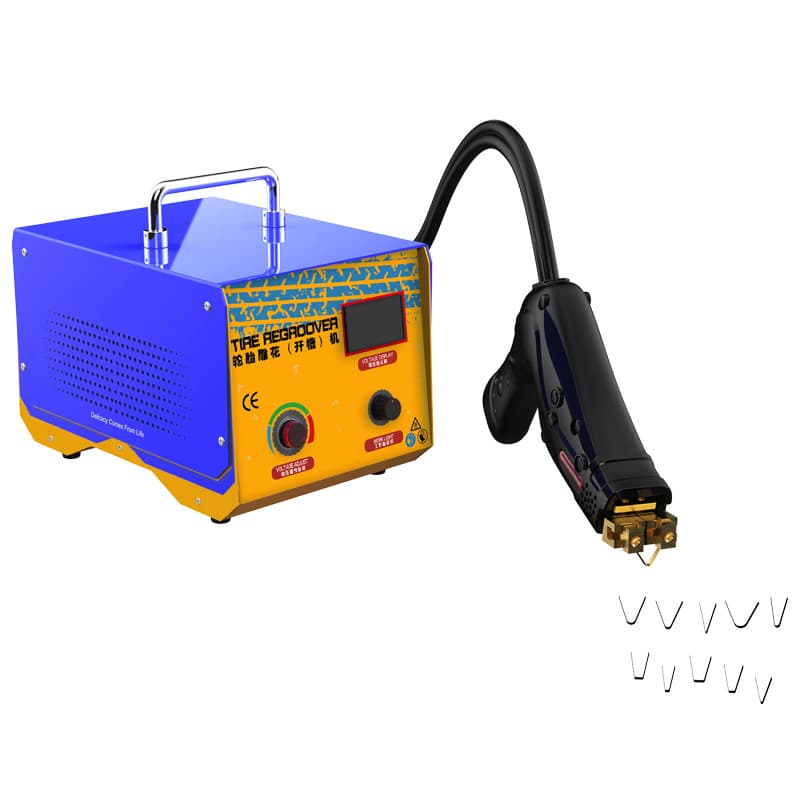 Tire Grooving Machine TR-1KW Portable Tyre Regroover 10 Blade