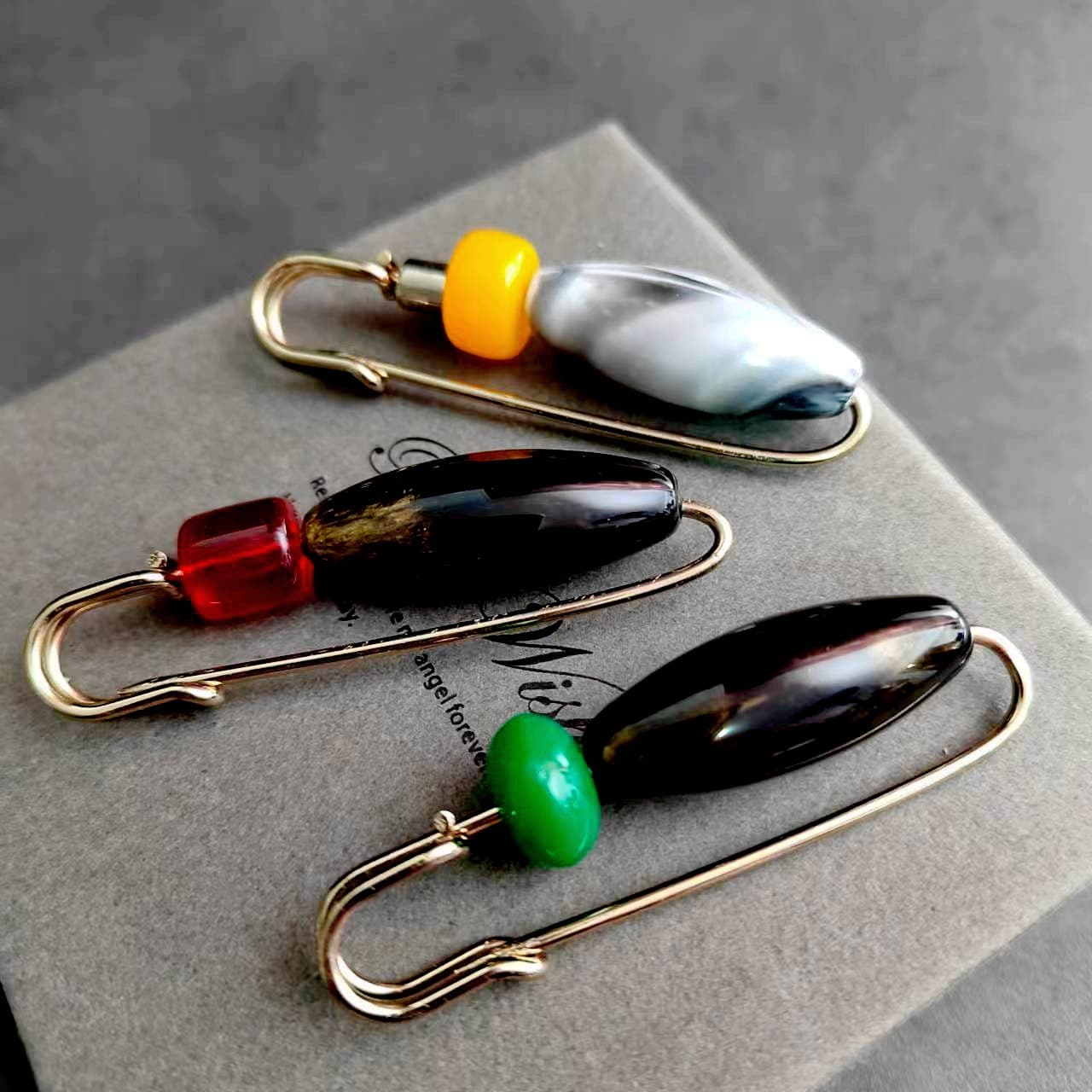 5.5CM-6CM short Guangdong gold pins for DIY waist reduction, bead pins, shawl corner pins