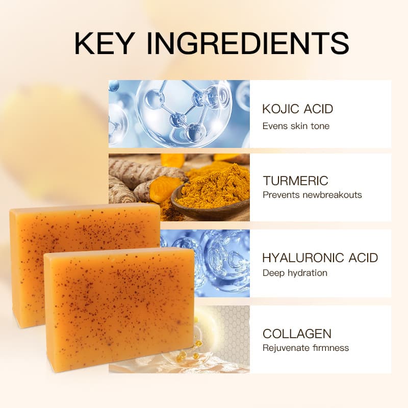 Turmeric Soap TRMU Turmeric Exfoliating Soap Ginger Handmade Soap Turmeric Soap