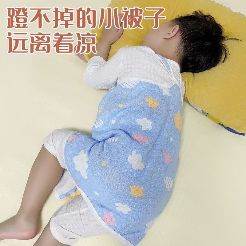 Baby Belly Cover for Sleeping, Anti-Kick Quilt, Pure Cotton Belly Band, Infant Belly Wrap to Prevent Cold, Summer