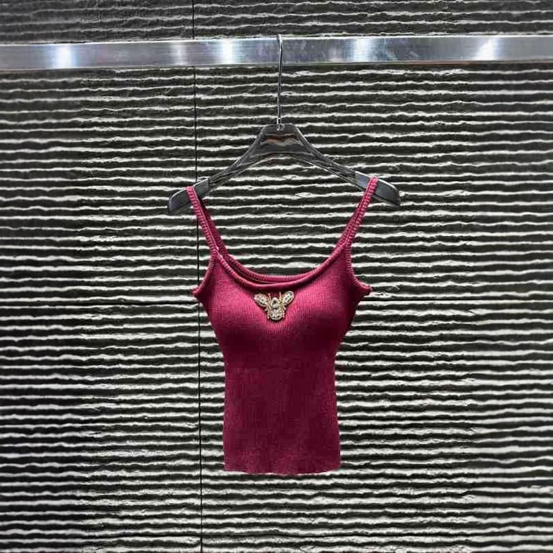 MM25 Autumn/Winter New 3D Butterfly Knit Camisole + Cardigan Two-Piece Set