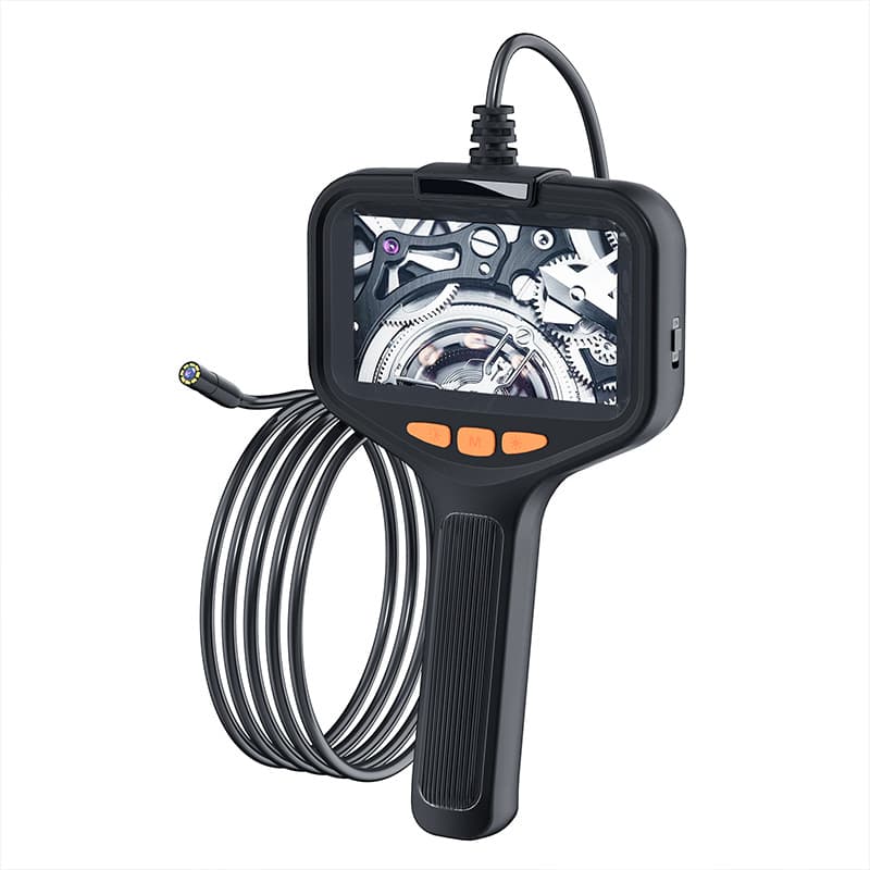 5.5mm HD Handheld Portable Car Diagnostic Tool with Screen, 8mm Lens Pipe Camera Industrial Endoscope