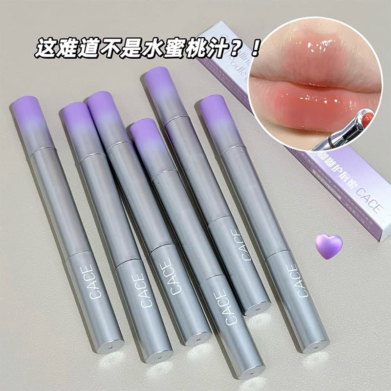 CACE Crystal Plumping Lip Gloss - Glassy Mirror Finish, Easy Color Application, Daily Lip Gloss Wholesale