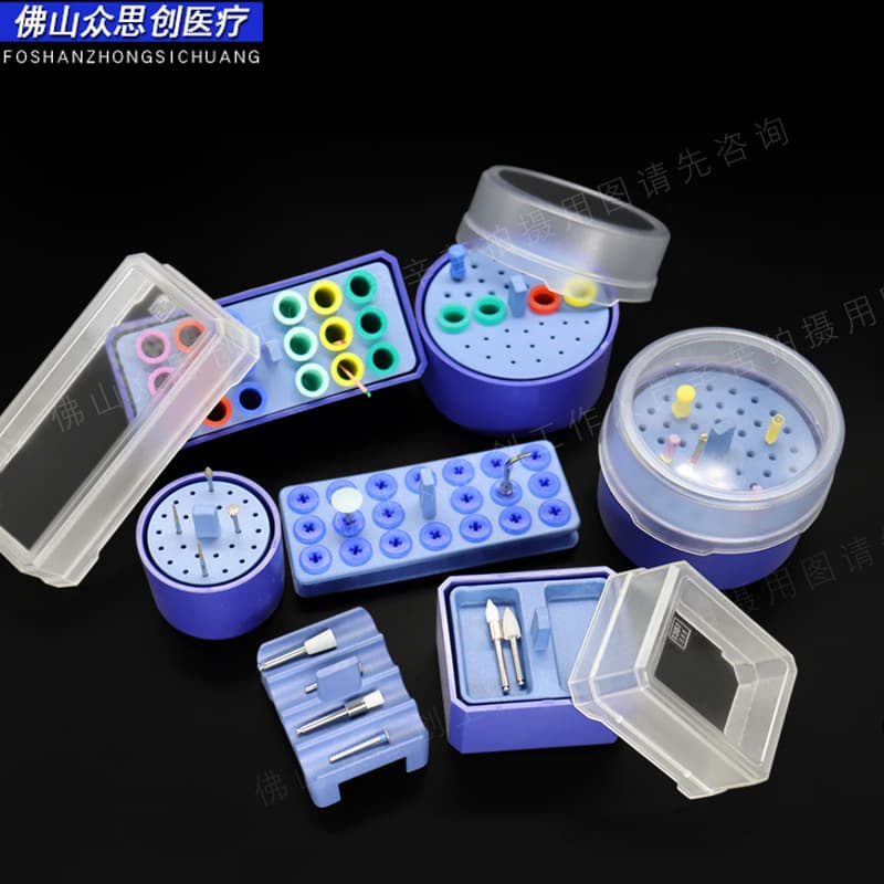 Dental High-Speed Bur, Reamer, Gutta-Percha Point, Bur Head Transparent Cover High-Temperature High-Pressure Sterilization Box