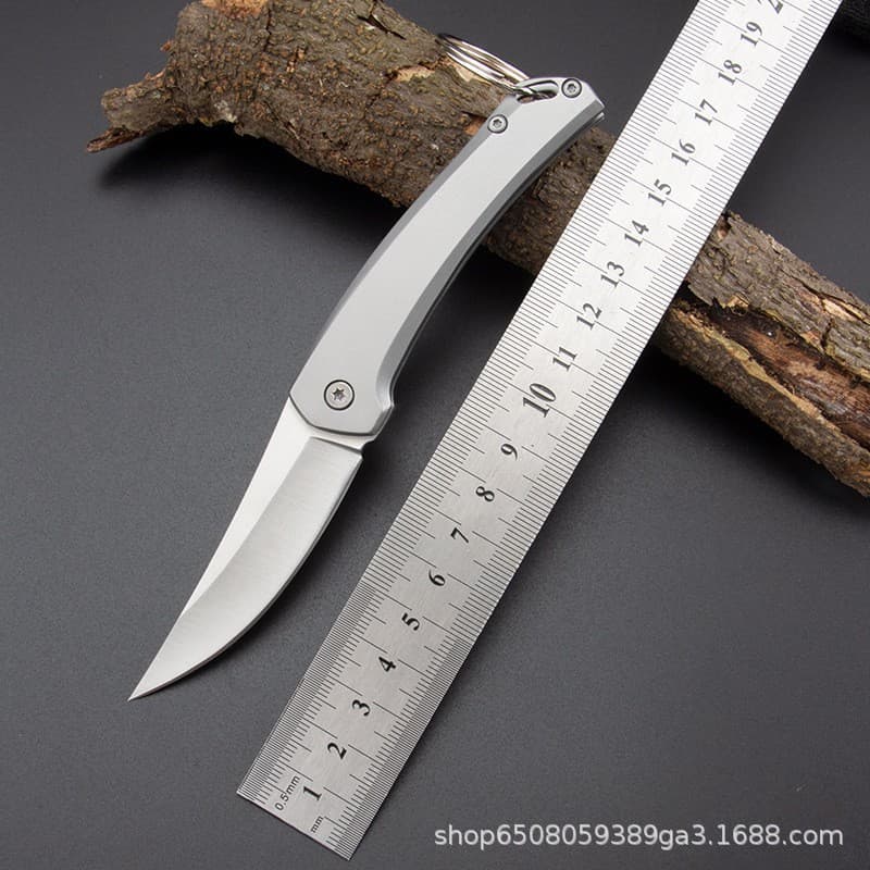 Manufacturer mini stainless steel folding knife household multi-purpose pocket knife portable keychain folding knife fruit knife wholesale