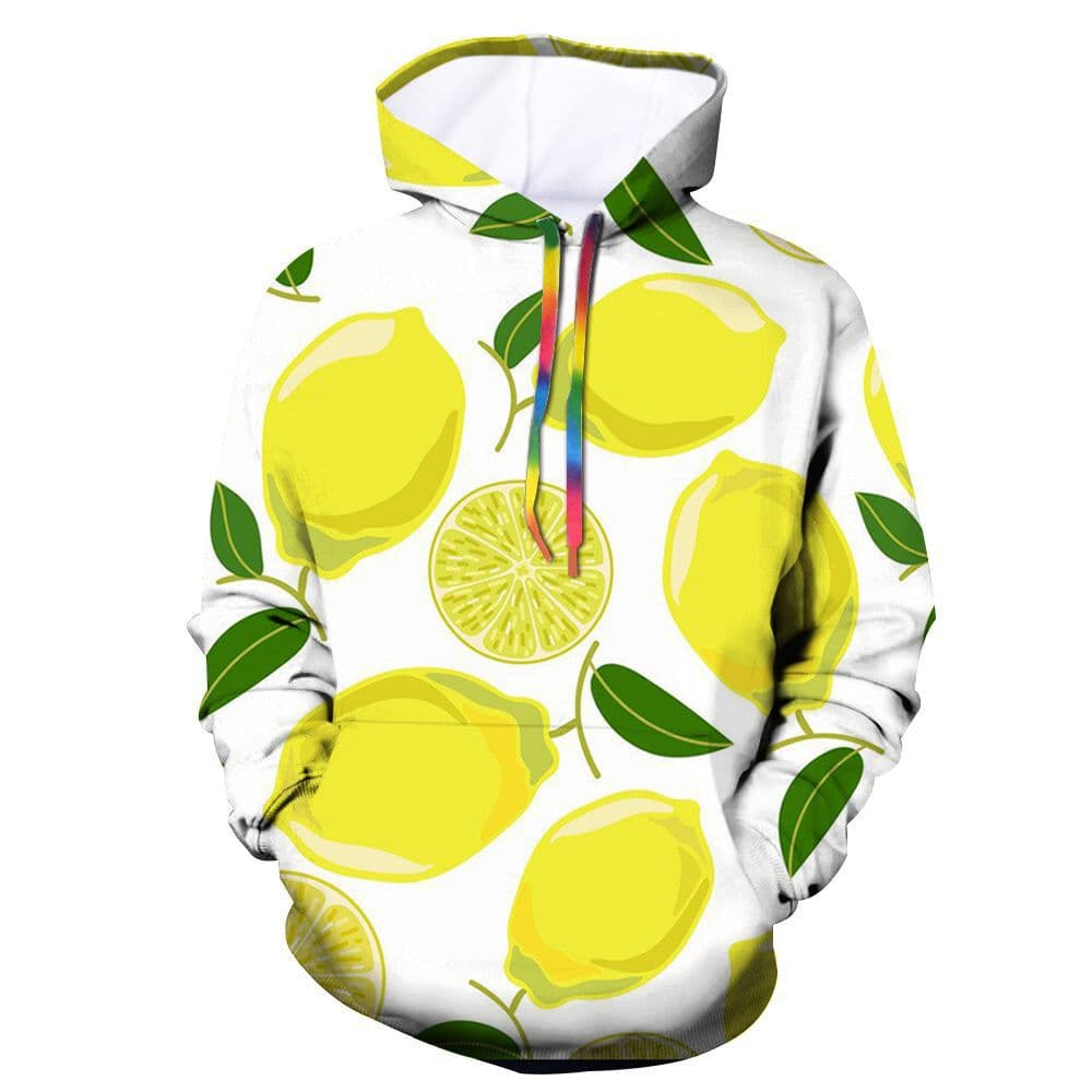 New Cross-Border Men's Couple Fruit Hoodie Trendy Fashion Unisex Drop Shipping