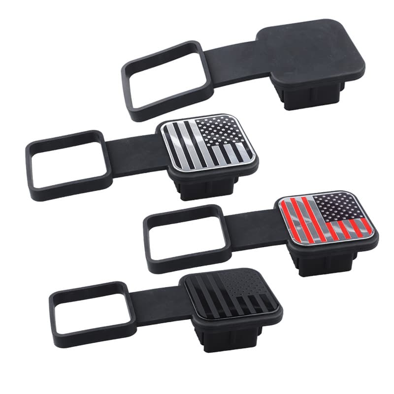 Cross-border Hot Selling Auto Parts Trailer Hitch Dust Plug Square Mouth Protective Cover 2-Inch Towing Cover