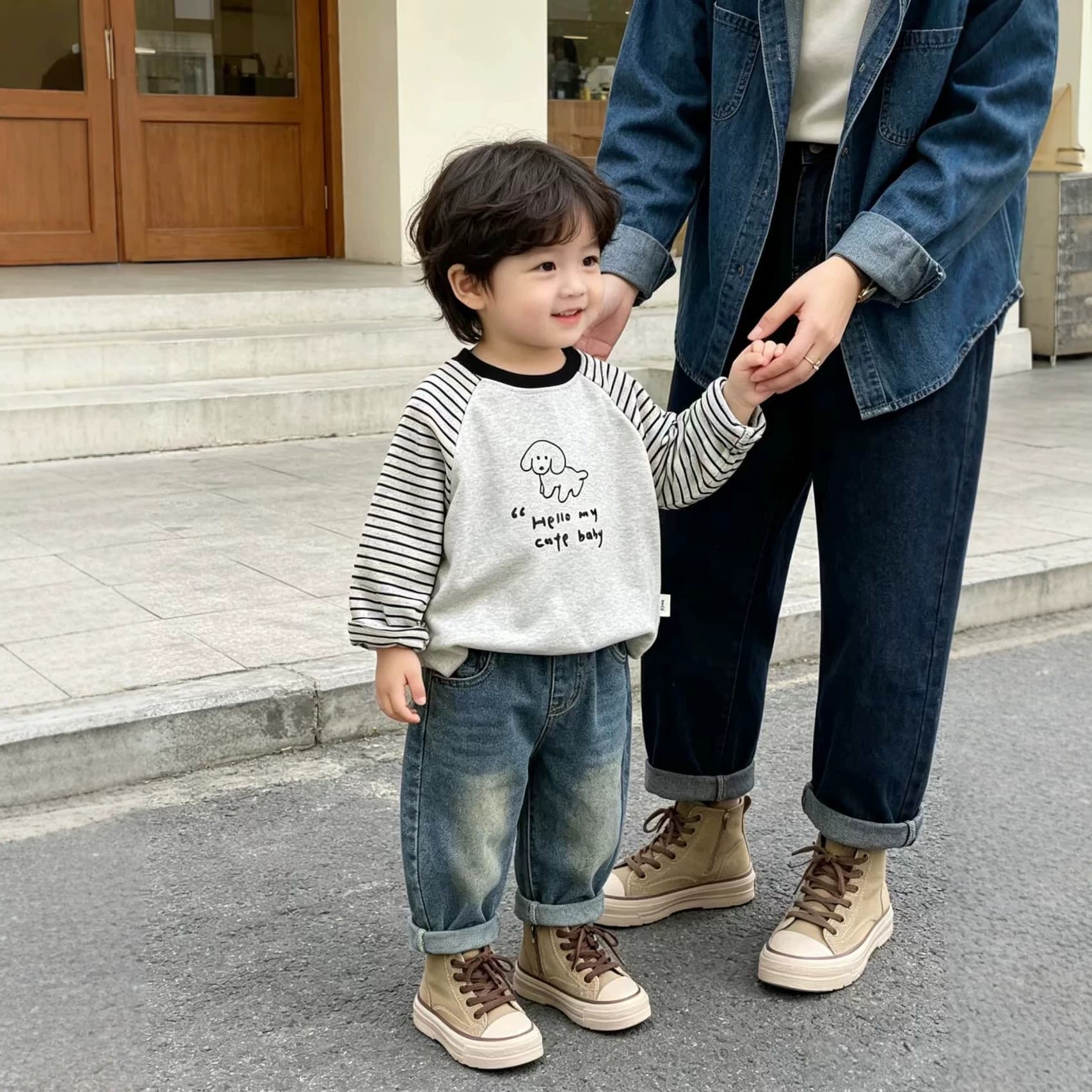 Boys' Color-Block Long-Sleeve T-Shirt Spring/Summer Cartoon 2026 New Spring Style Children's Base Shirt Infant Boy Top