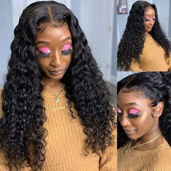 13x4 Lace Front Wig Jerry Curly Wig 100% Human Hair Bob Curly Wig