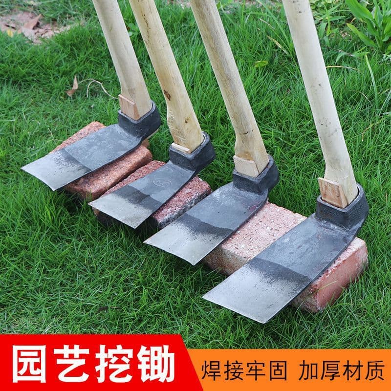 Old-fashioned forged small hoe household agricultural vegetable digging tools multi-functional flower planting outdoor weeding tools