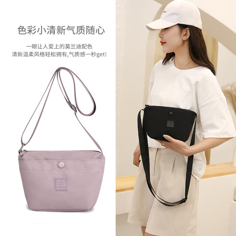 Colorful Fox New Fashionable and Versatile Women's Shoulder Bag for Work Simple Crossbody Backpack Waterproof Nylon Personalized Bag